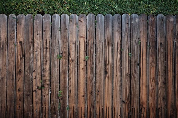 wood panel fencing