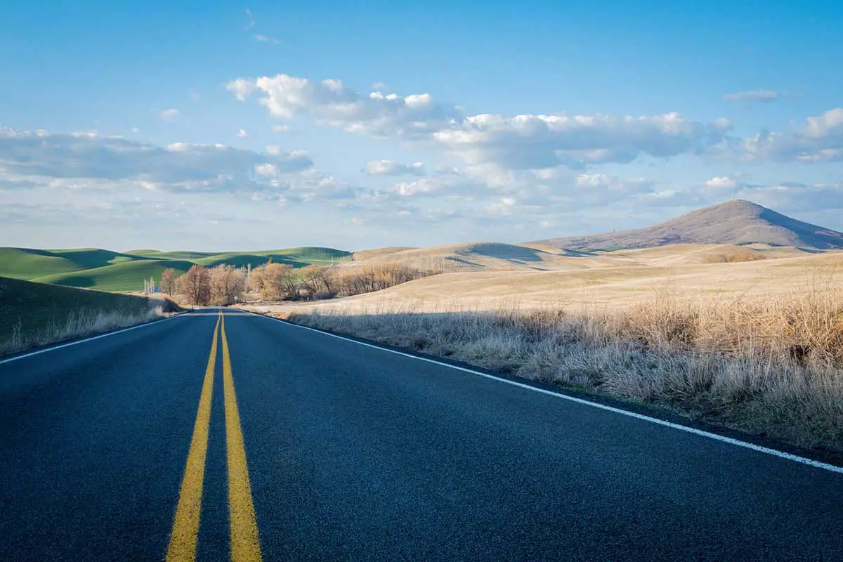 open road mountains