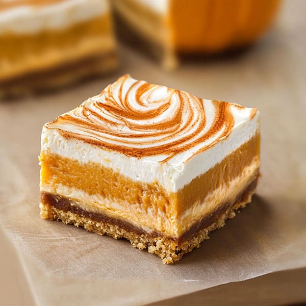 pumpkin cheescake bars