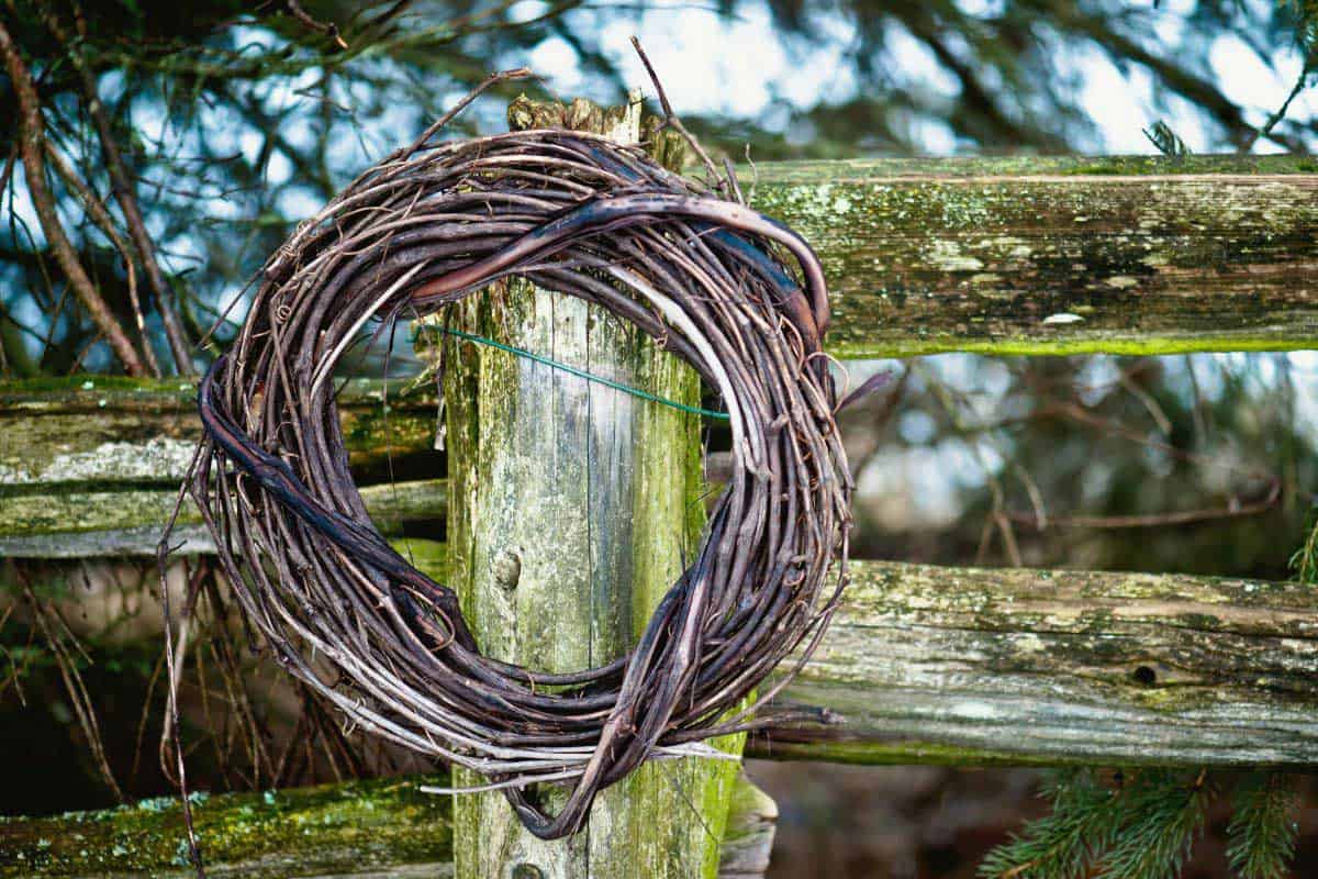 rustic grapevine wreath