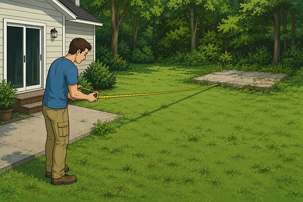 measuring slab distance